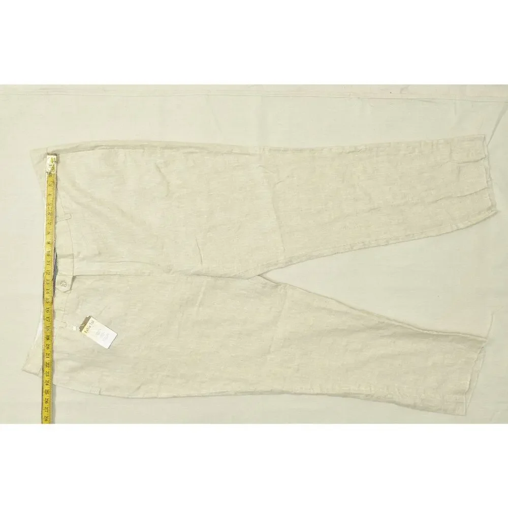 NEW Bahia Sol Men's Linen Drawstring Pants Size 34x32 Tailored Fitn